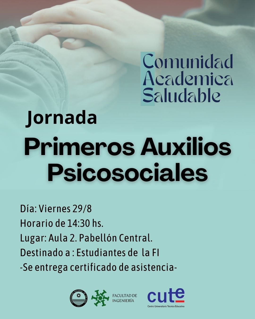 Jornada: Primeros Auxilios Psicosociales para estudiantes