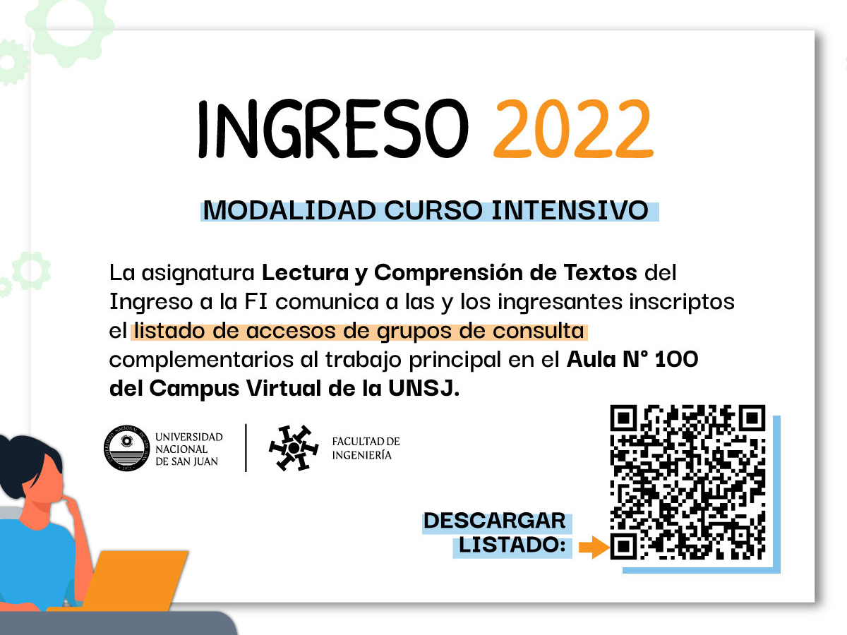 Ingreso 2022: listado de enlaces a grupos de consulta e información por comisiones