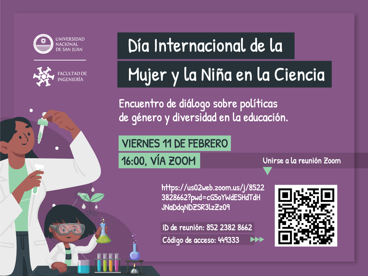 Día Internacional de la Mujer y la Niña en la Ciencia: encuentro de diálogo sobre políticas de género y diversidad 
