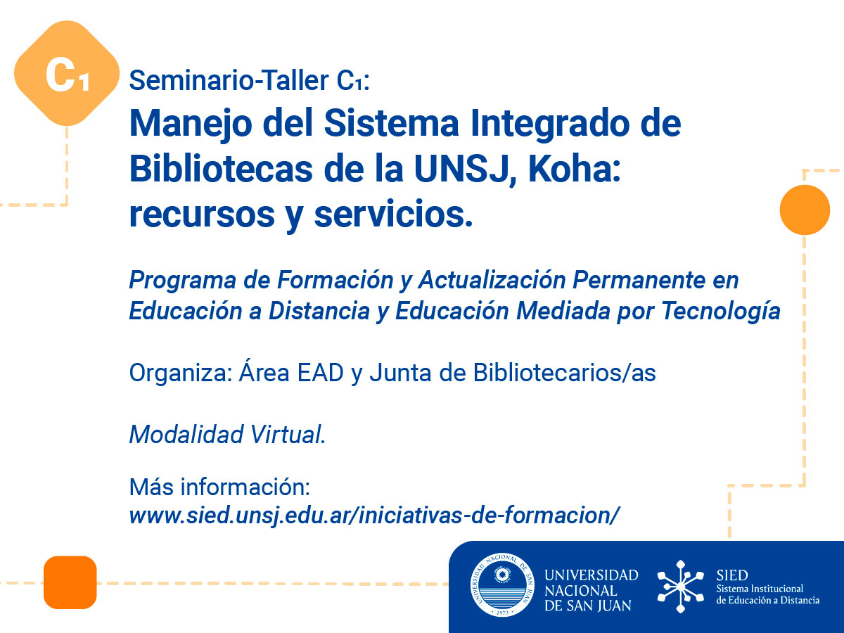 Convocatoria abierta a formación sobre Bibliotecas Virtuales 