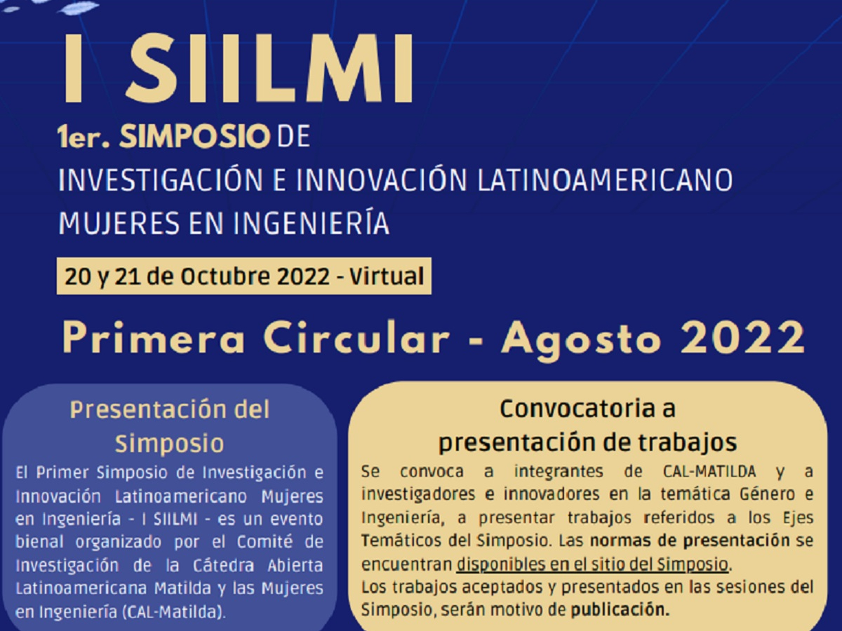 I SIILMI: 1er Simposio de Investigación e Innovación Latinoamericano Mujeres en Ingeniería