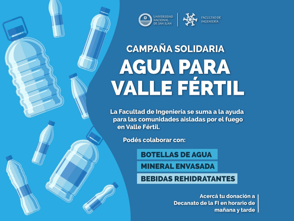Campaña solidaria: agua para Valle Fértil 