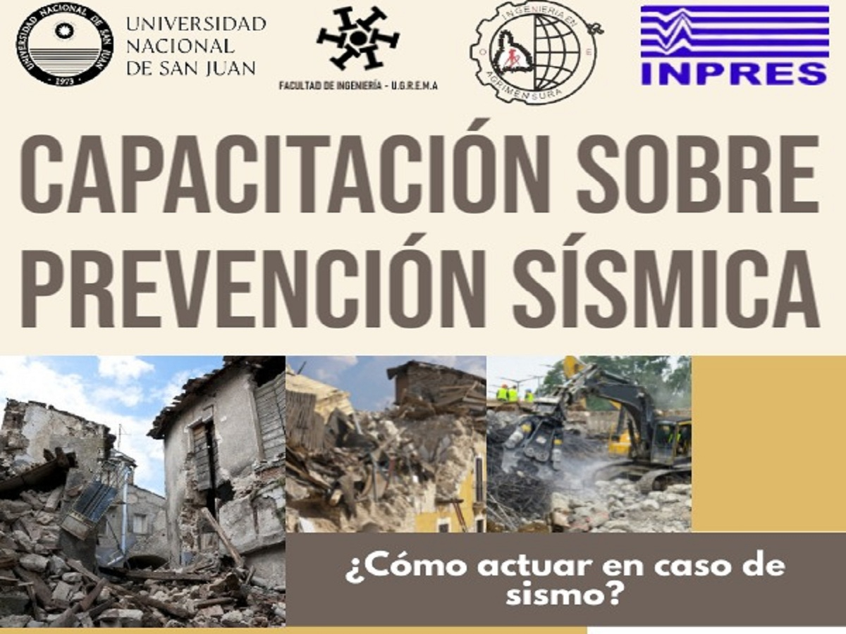 Capacitación sobre prevención sísmica