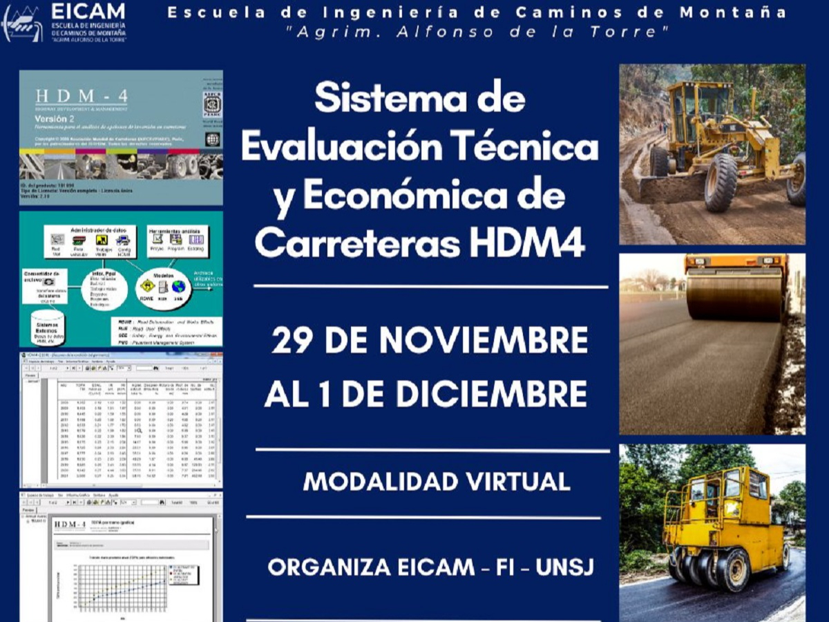 Seminario de EICAM: “Sistemas de Evaluación Técnica y Económica de Carreteras"
