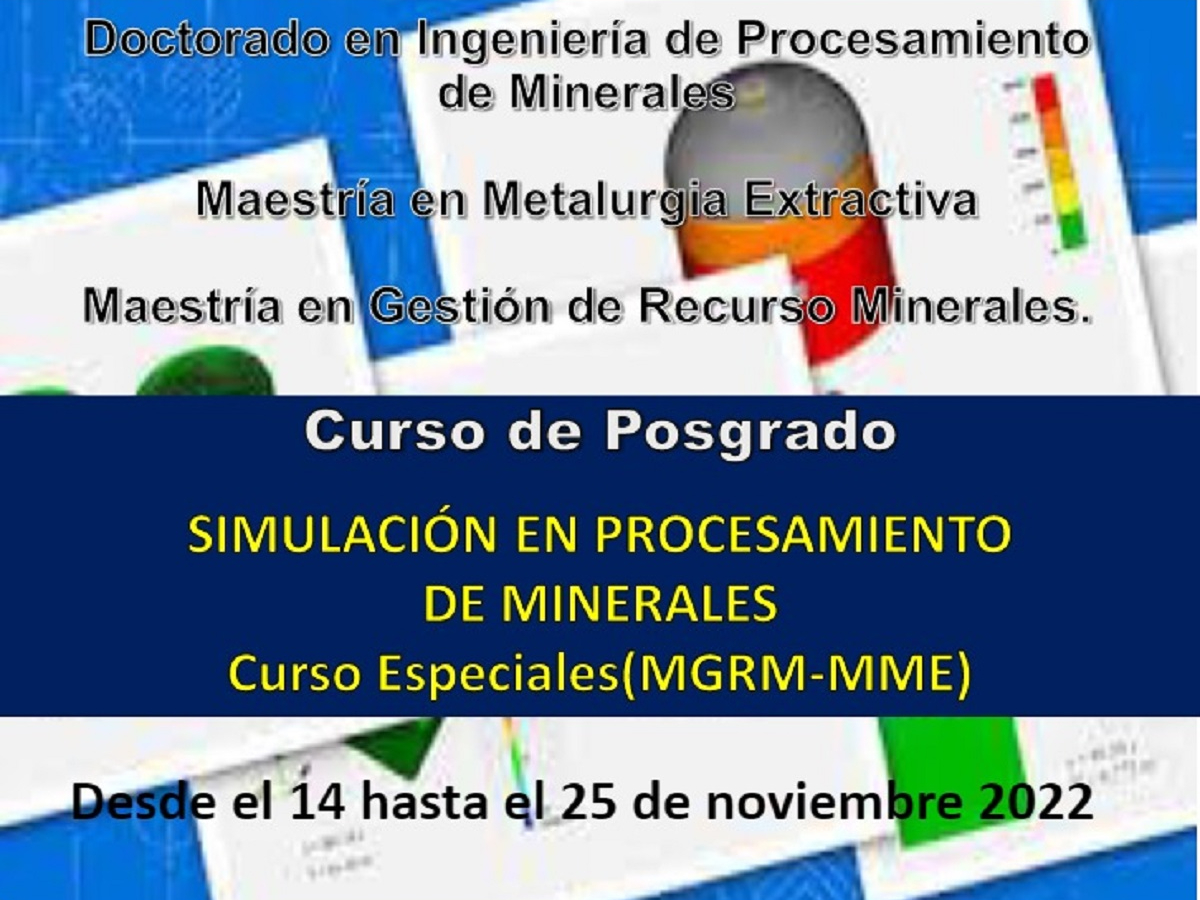 Curso de Posgrado: "Simulación en Procesamiento de Minerales"