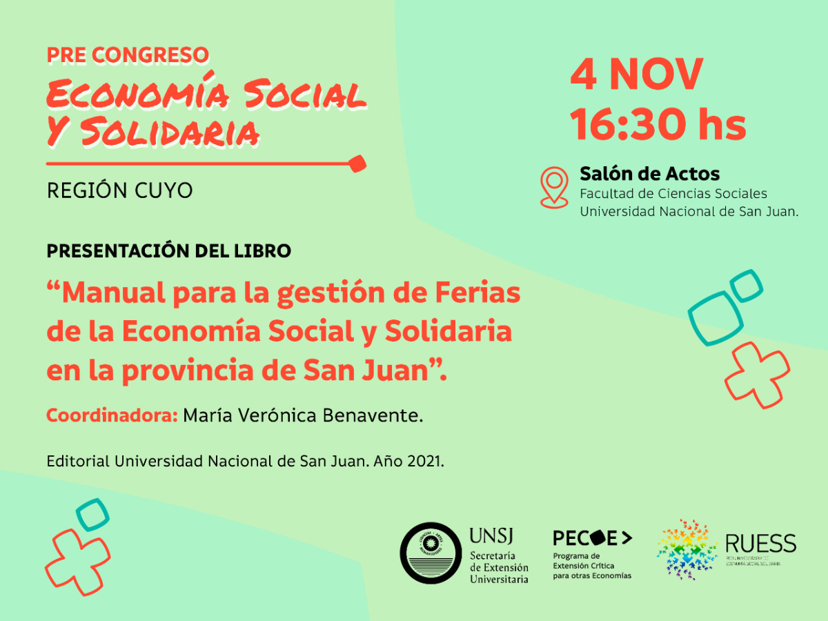 Este viernes 4 de noviembre será el Pre Congreso de la Economía Social y Solidaria