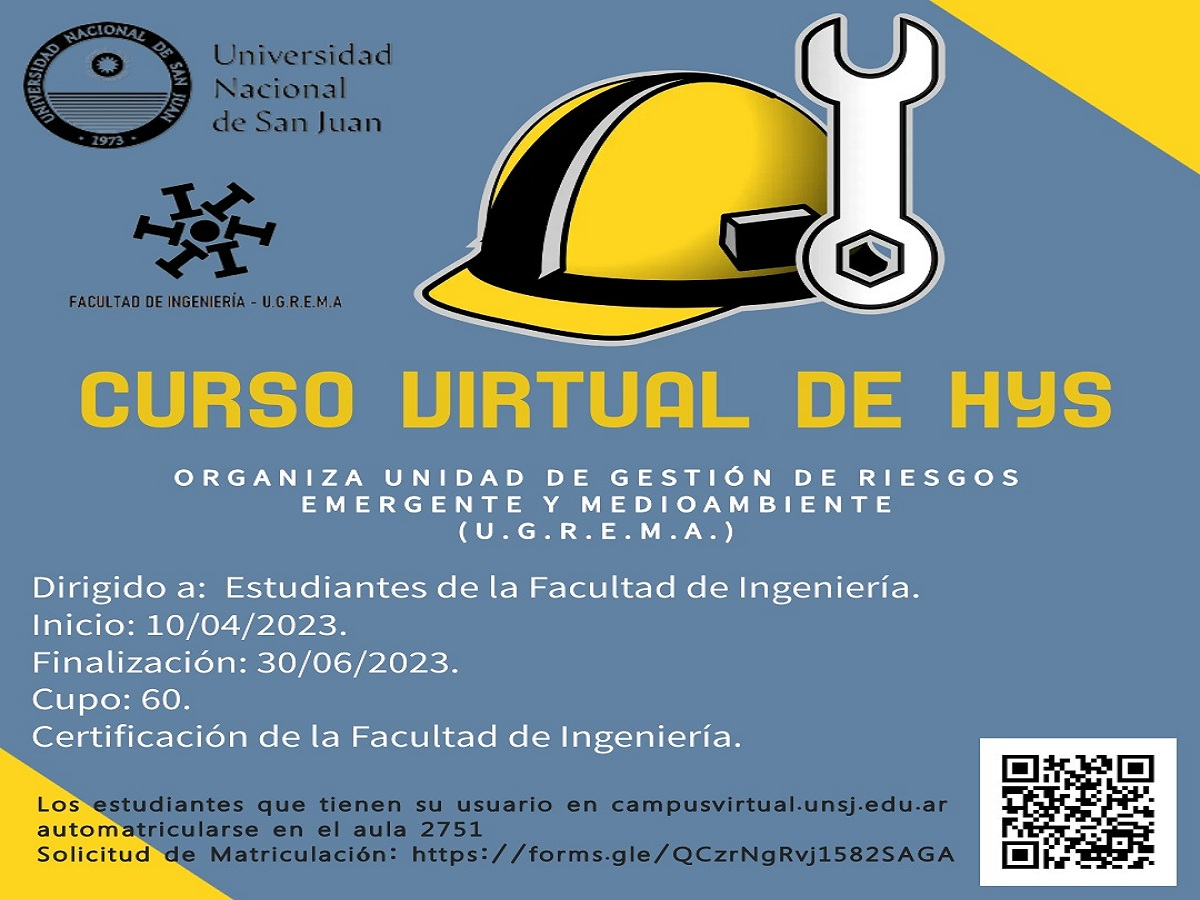 Curso Virtual de Higiene y Seguridad para estudiantes de Ingeniería