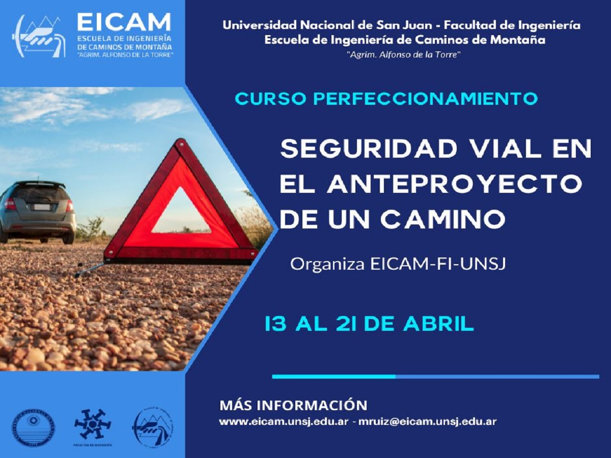 Curso: Seguridad Vial en el anteproyecto de un camino