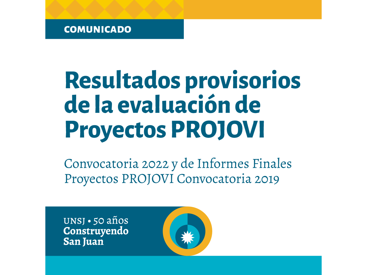 Ya están los resultados provisorios de la evaluación de Proyectos PROJOVI