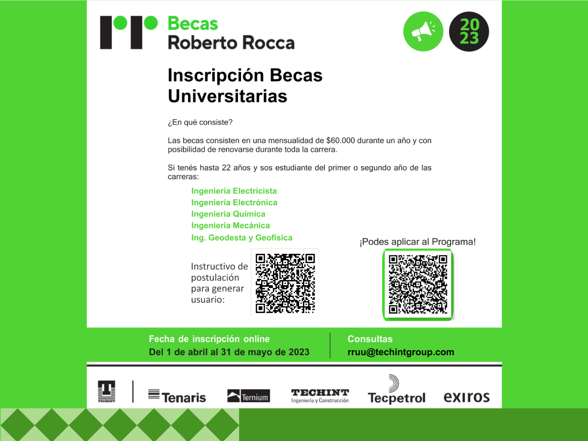 Becas Universitarias Roberto Rocca 