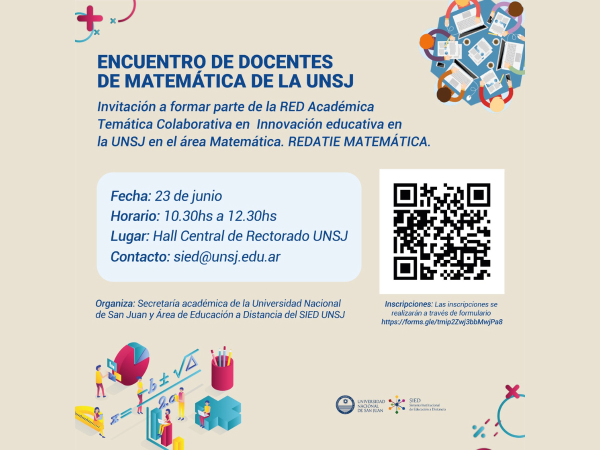 Encuentro de docentes de Matemática de la UNSJ