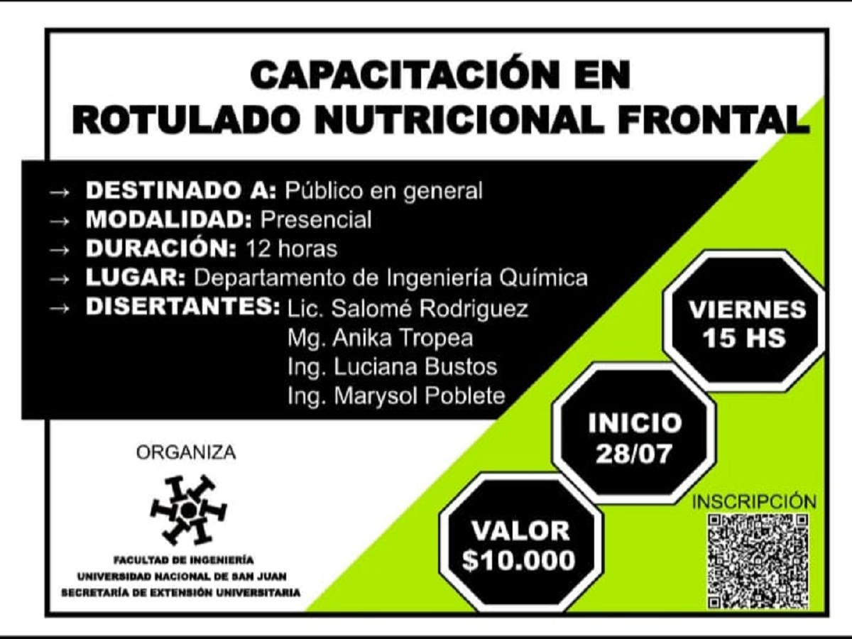 Capacitación en Rotulado Nutricional Frontal 
