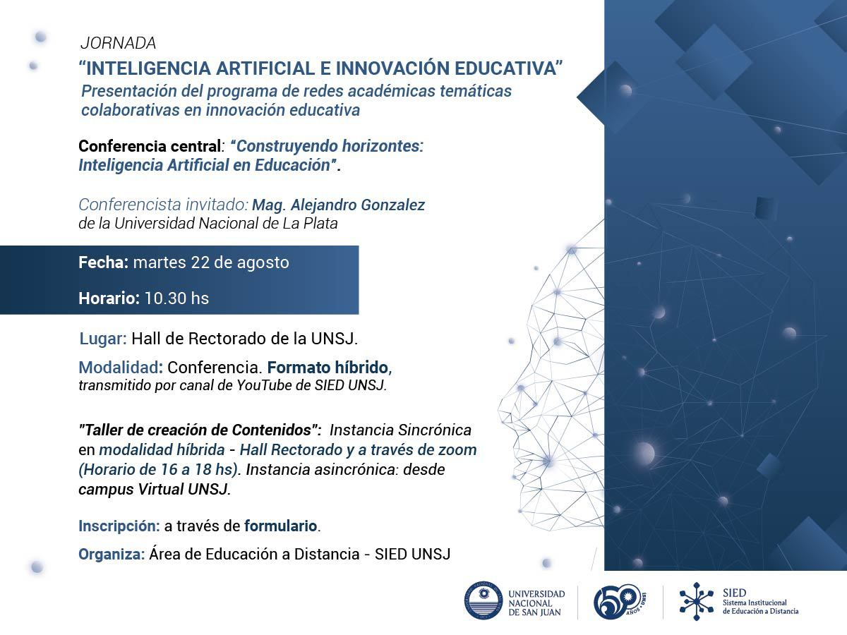 Jornada: Inteligencia Artificial e Innovación Educativa