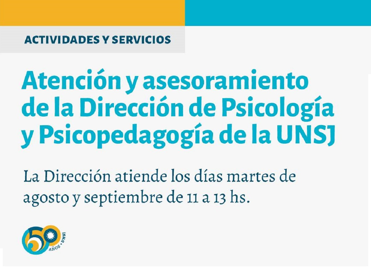 Dirección de Psicología y Psicopedagogía de la UNSJ 