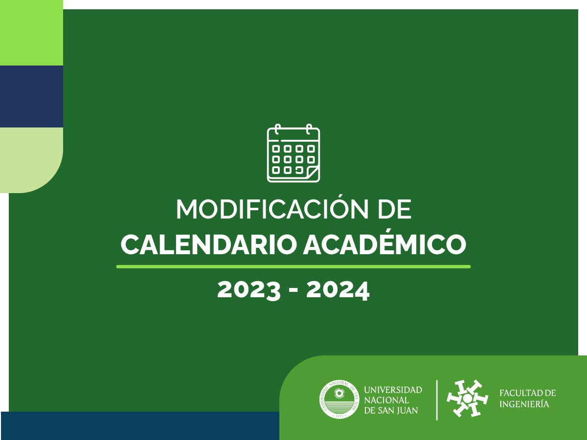 Se aprobó modificación del Calendario Académico 2023-2024 y Calendario 2024-2025