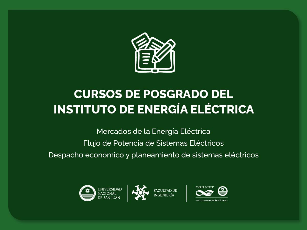 Cursos de Posgrado del Instituto de Ingeniería Eléctrica 