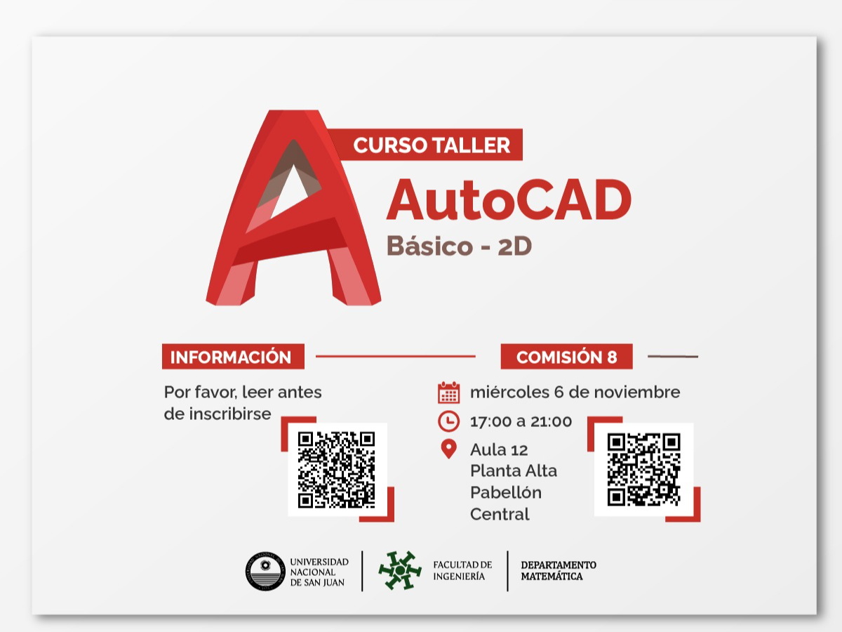 Inscripciones abiertas para Curso de AUTOCAD- 2D