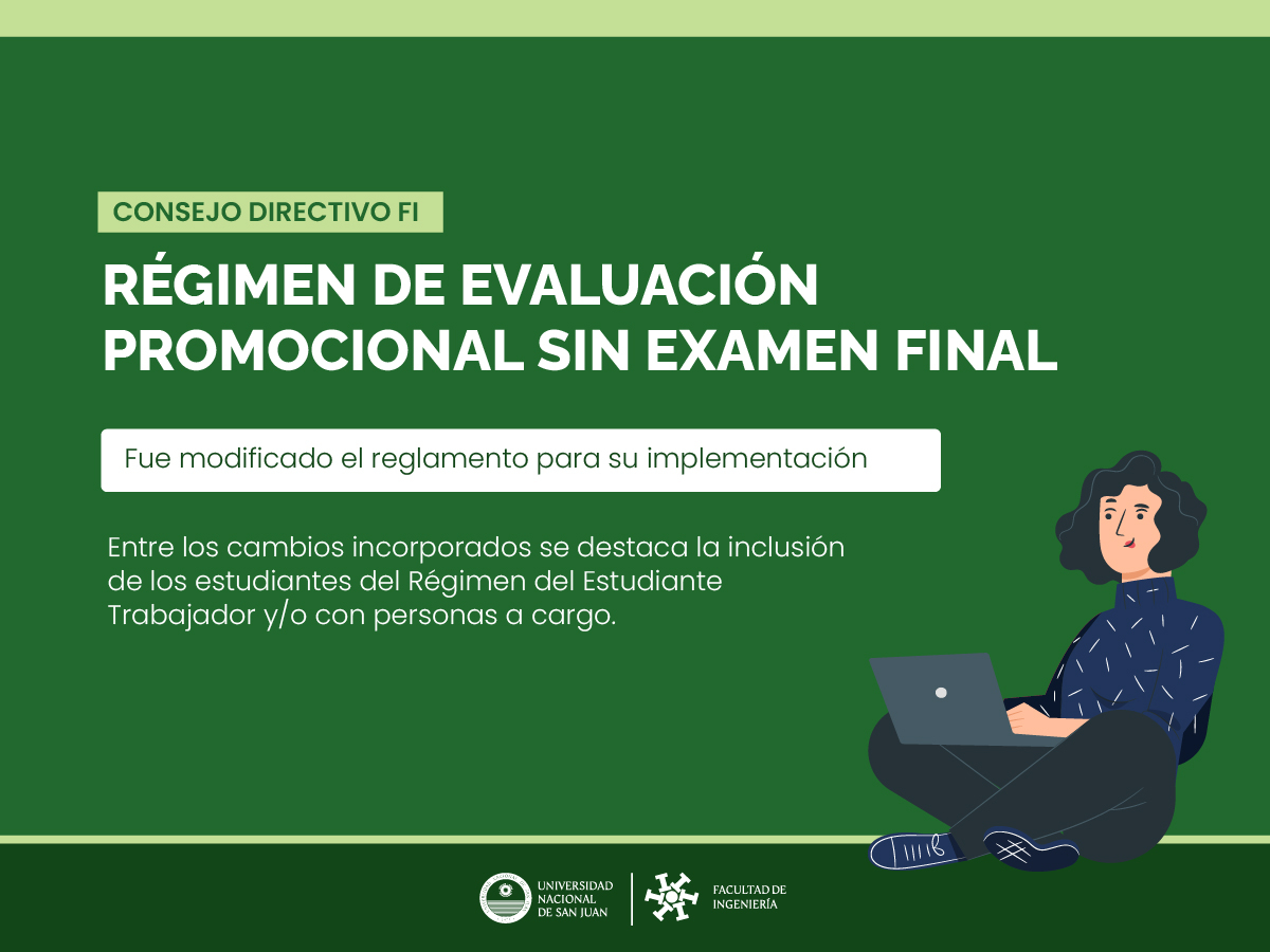 Régimen de Evaluación Promocional sin Examen Final