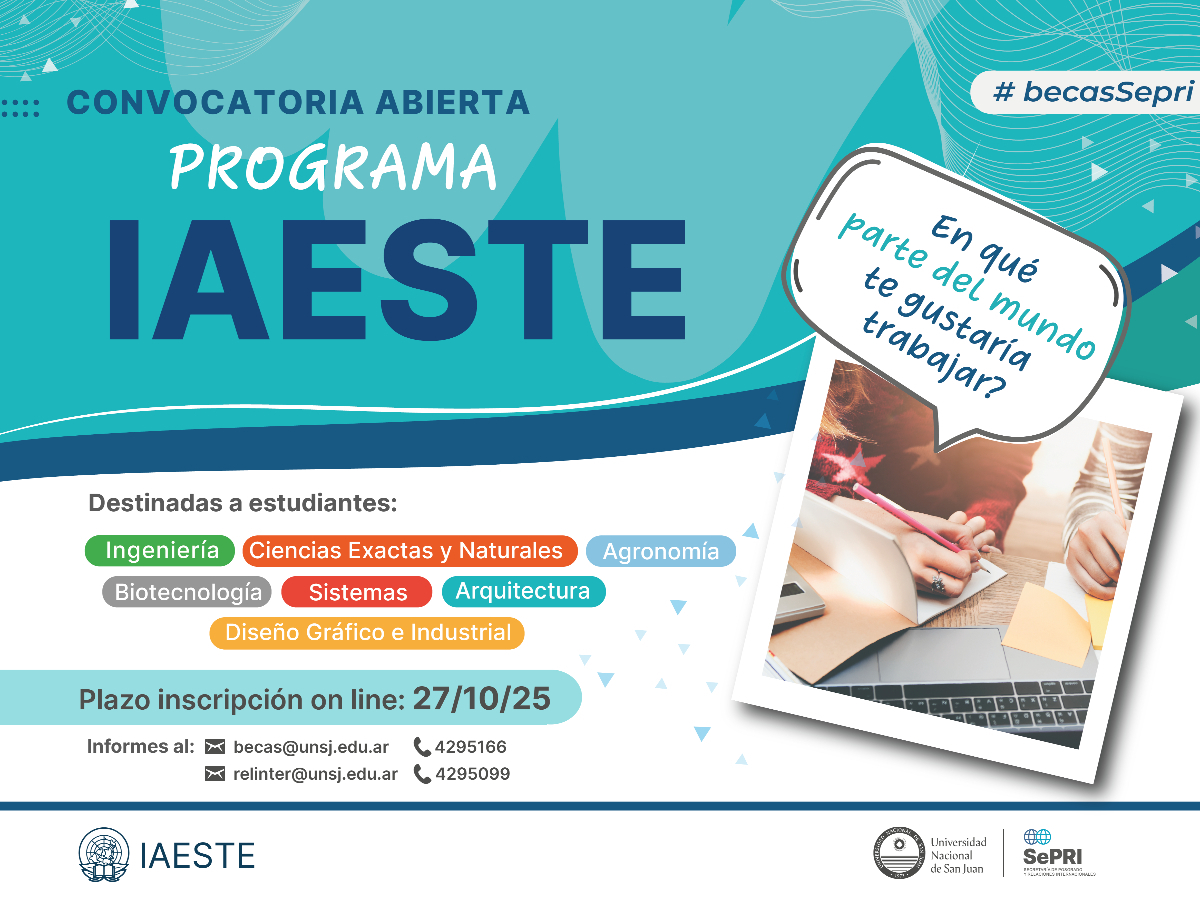 Convocatoria abierta: Programa IAESTE 2025