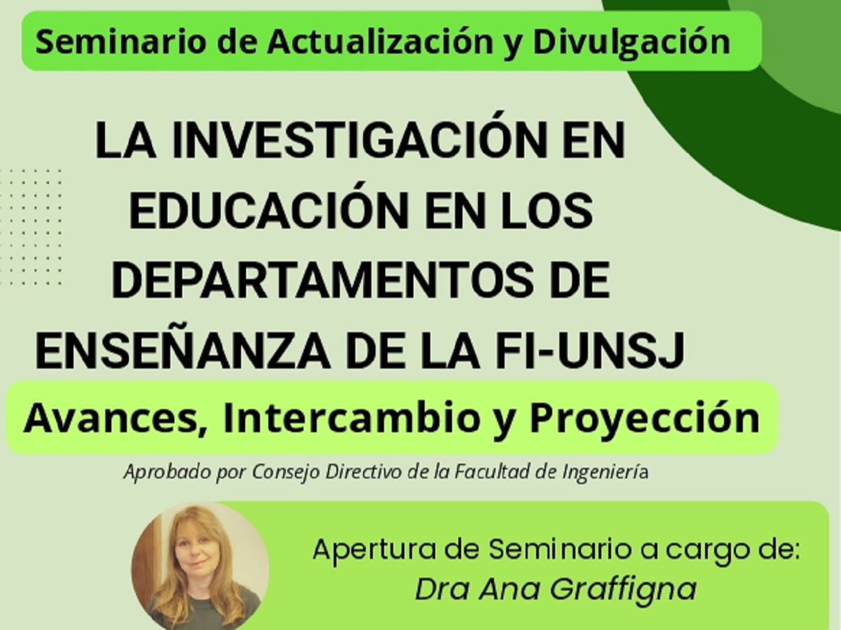 Seminario de actualización y divulgación: La Investigación en Educación 