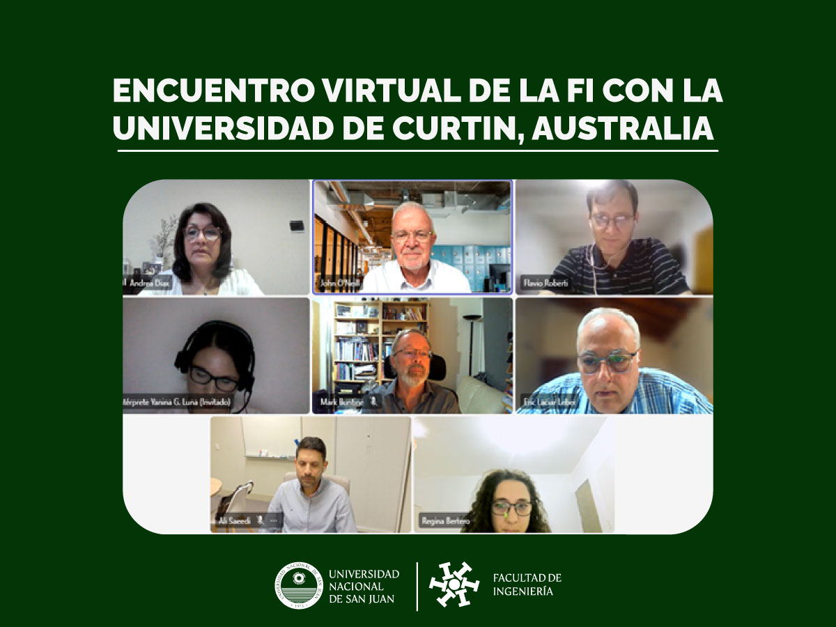 Nuevo encuentro entre la Facultad de Ingeniería y la Western Australian School of Mines de la Universidad de Curtin - Australia