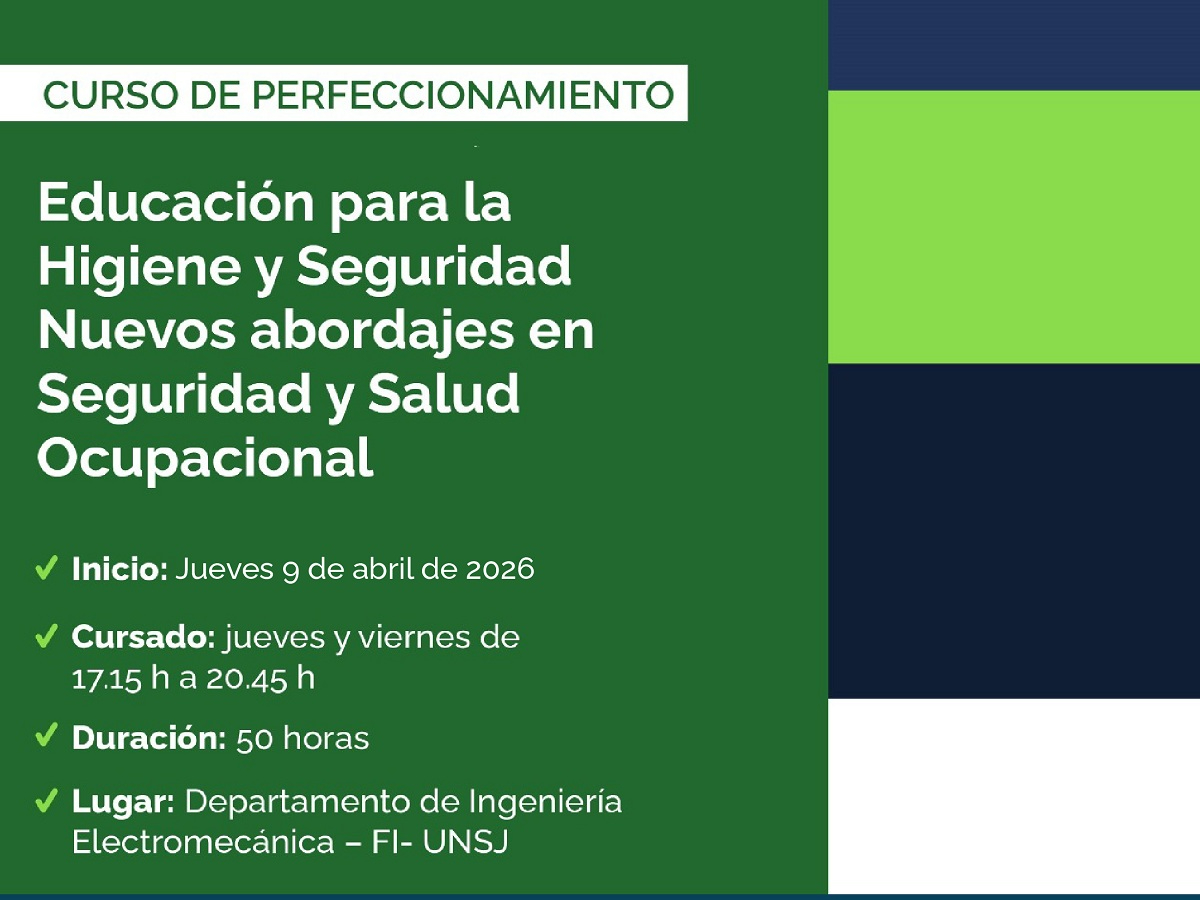 Curso de perfeccionamiento: Educación para la Higiene y Seguridad