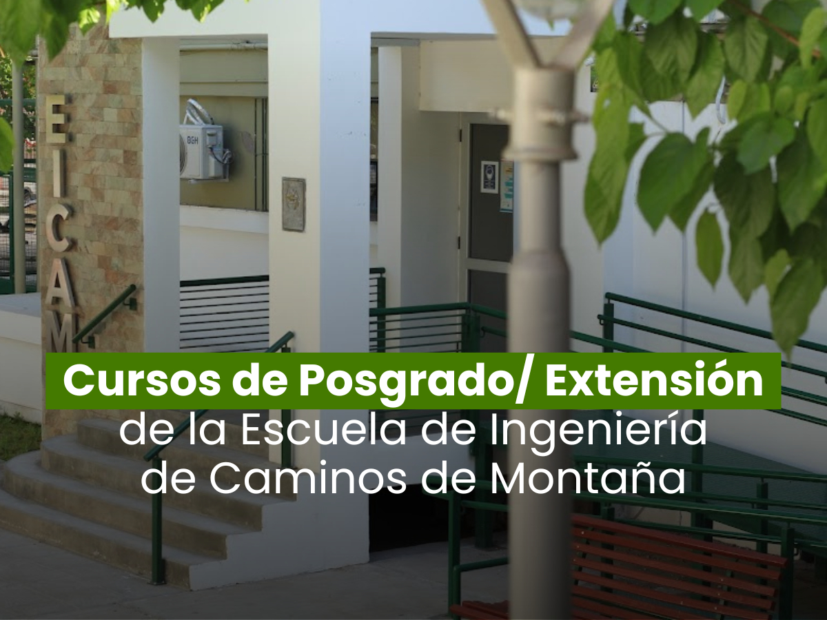 Inscripciones abiertas para cursos de Posgrado de la EICAM de junio