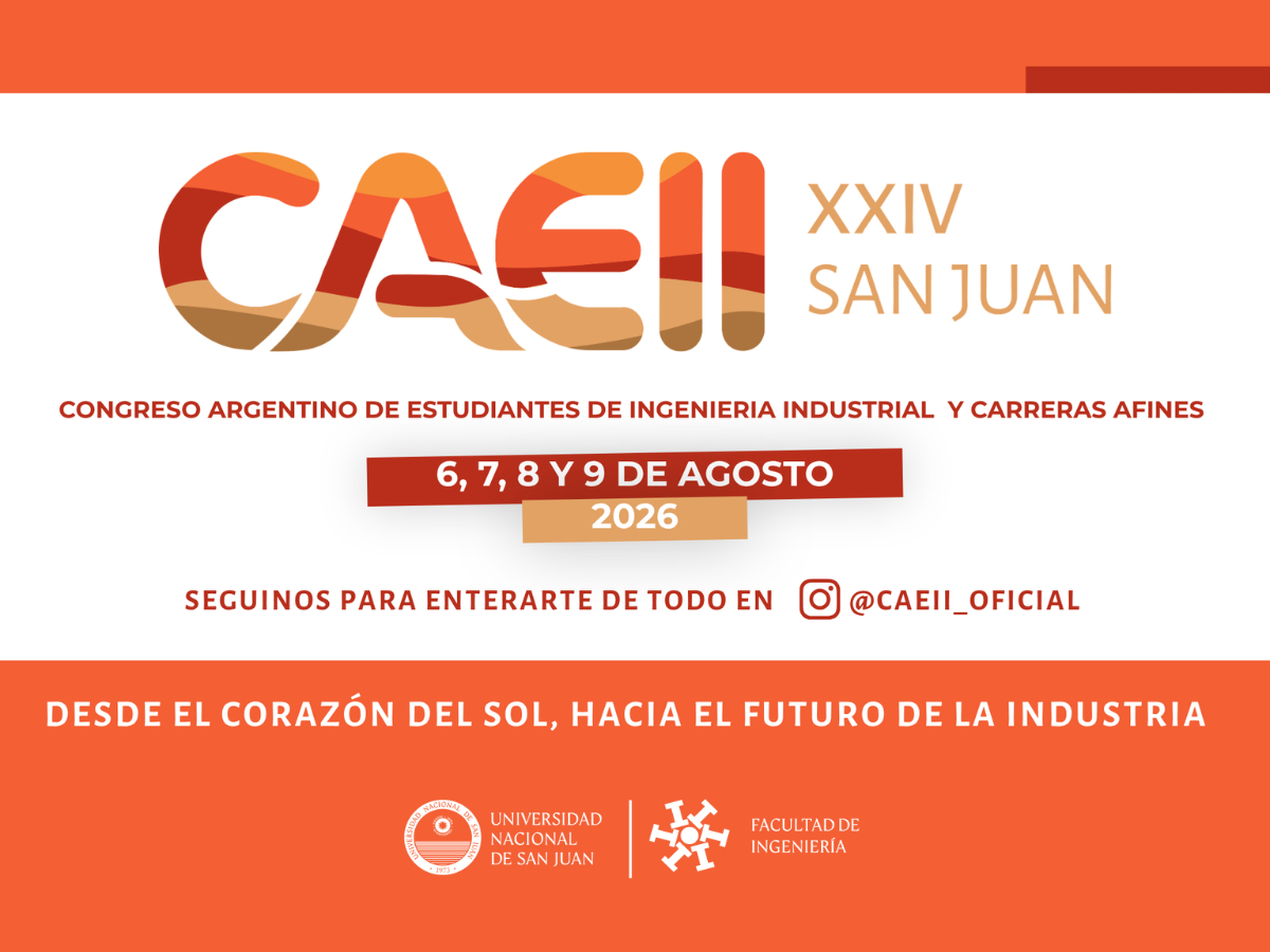 San Juan será sede de la XXIV edición del CAEII, el congreso estudiantil de Ingeniería Industrial más importante del país