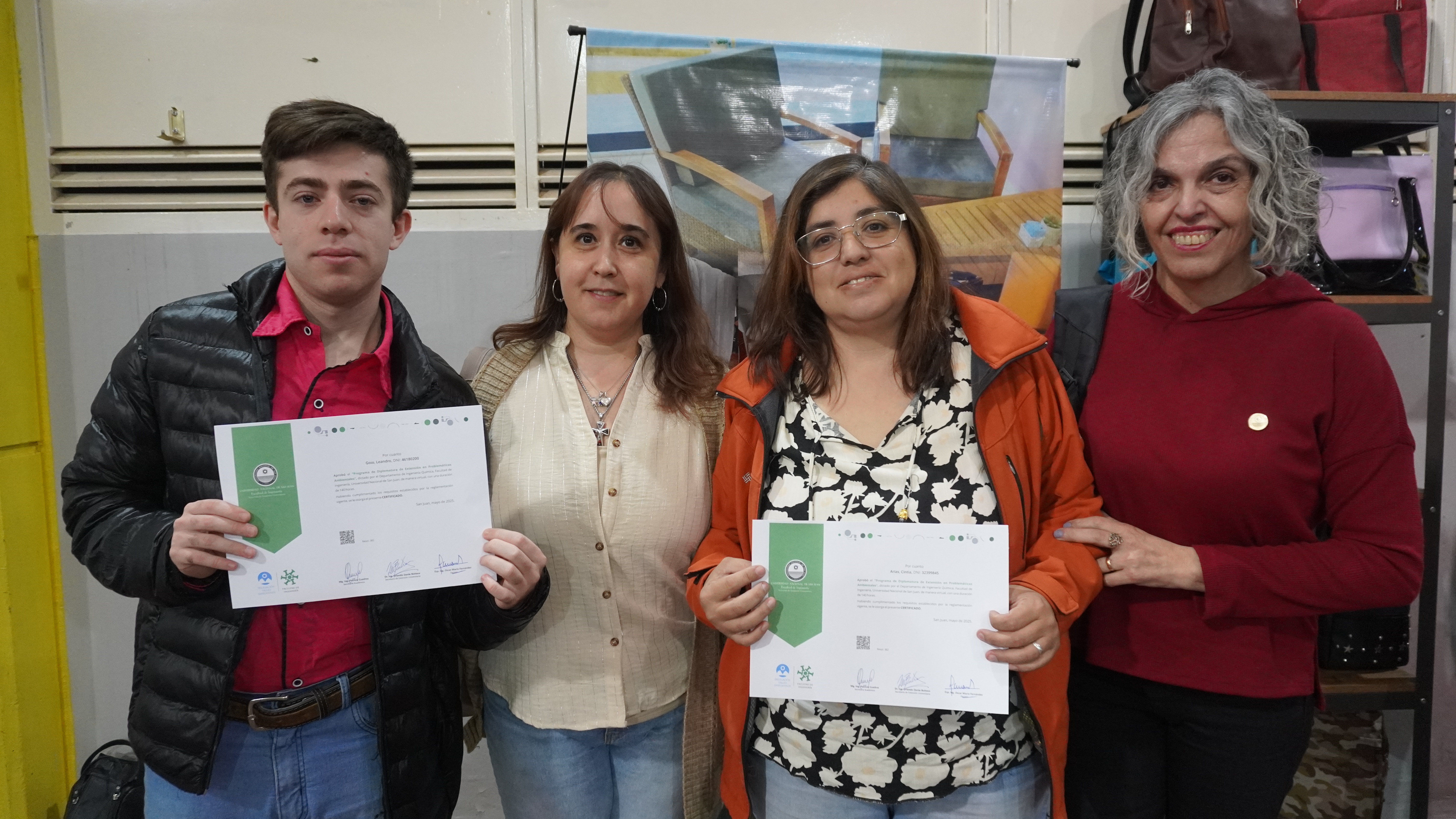 La FI, la UNSJ y la Municipalidad de Valle Fértil entregaron certificados de aprobación a diplomados en Gestión Ambiental