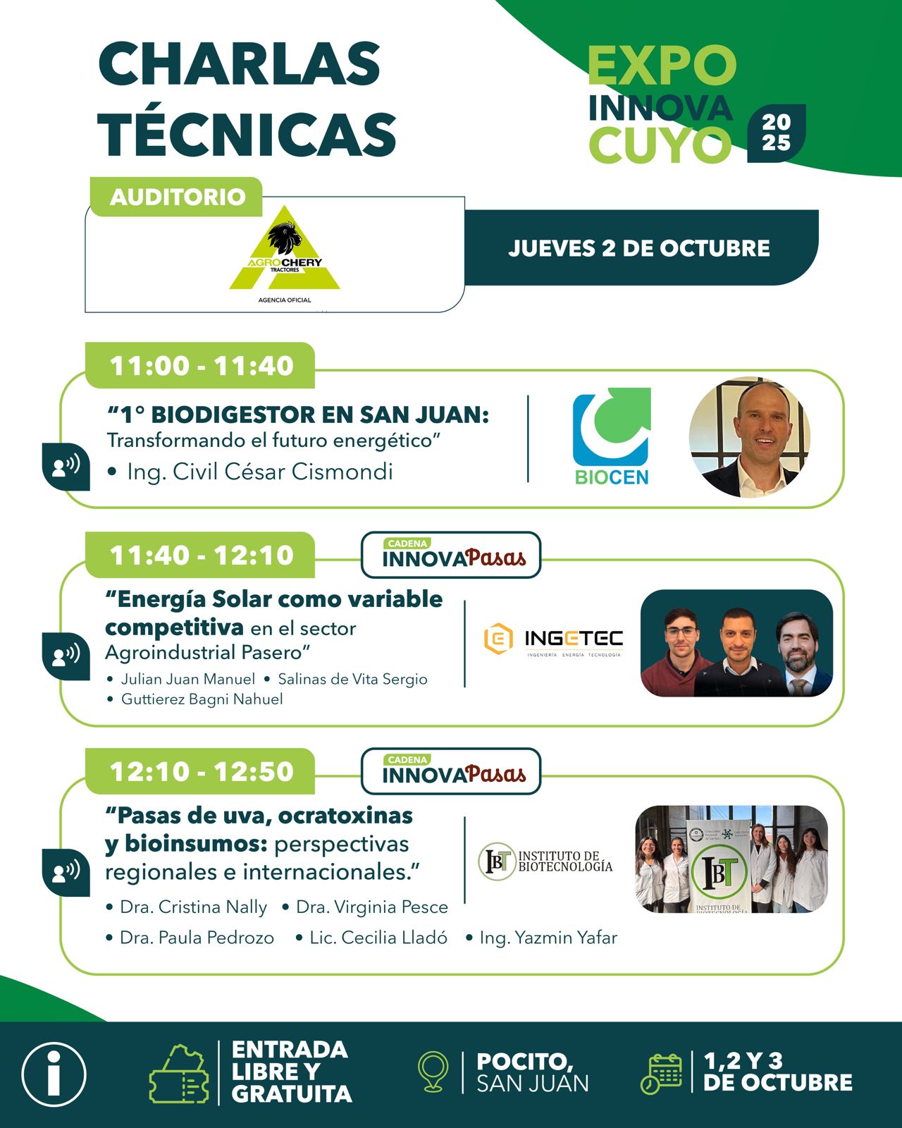 Institutos de la Facultad participarán en la EXPO INNOVA CUYO 2025 