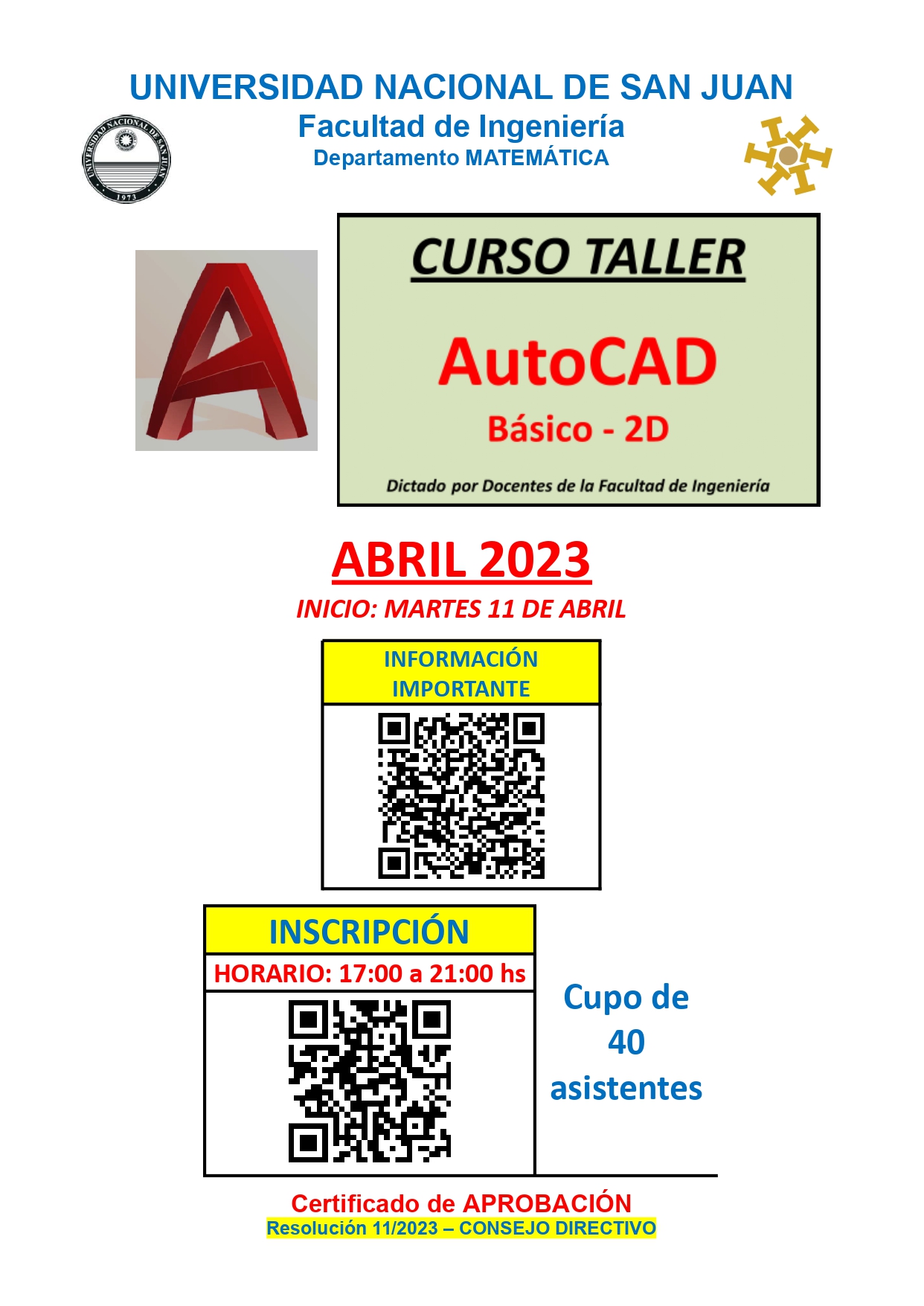 Curso-taller AutoCAD Básico 2-D 