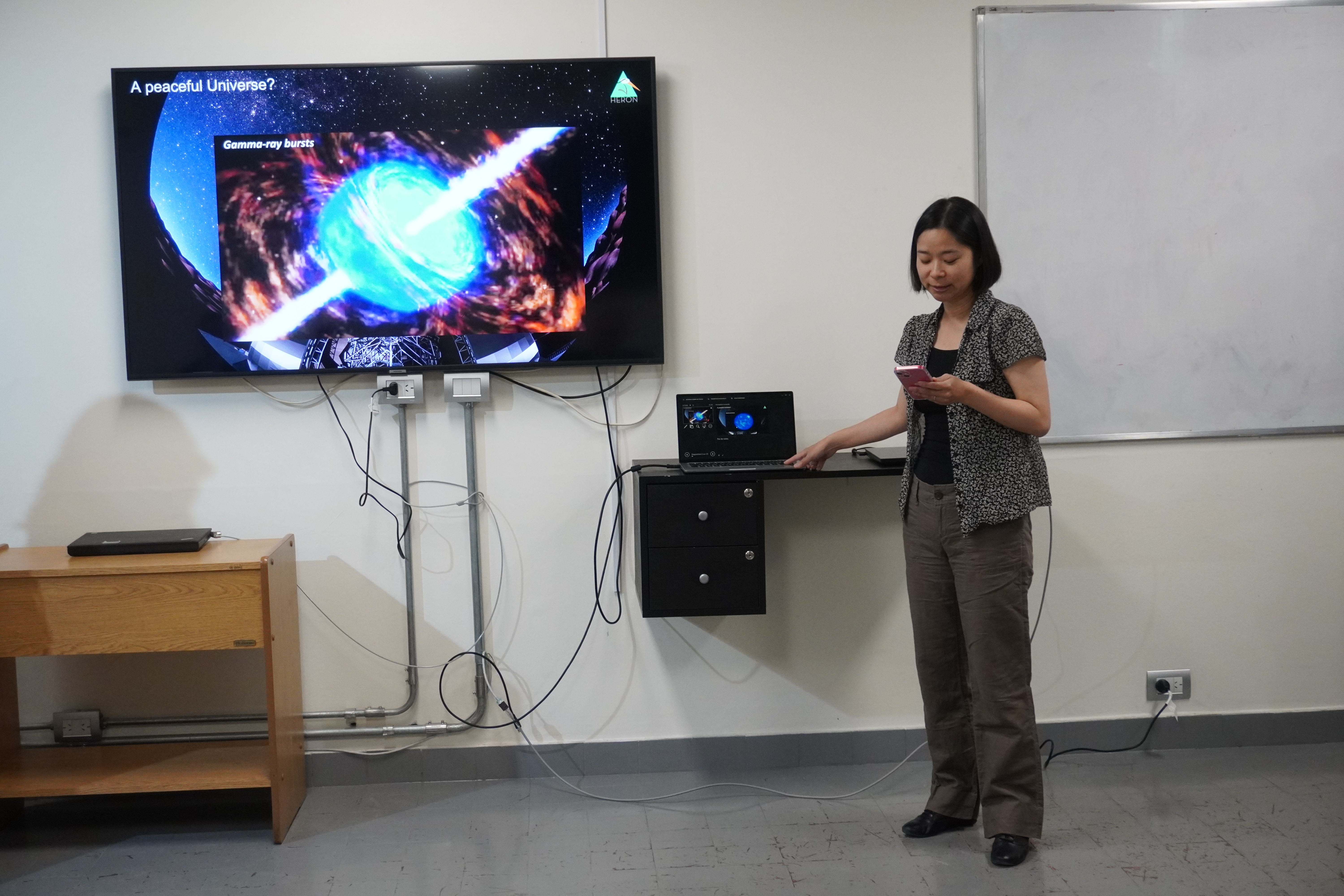 El observatorio internacional HERON arribó a la Facultad de Ingeniería para articular una factible instalación de un observatorio de neutrinos