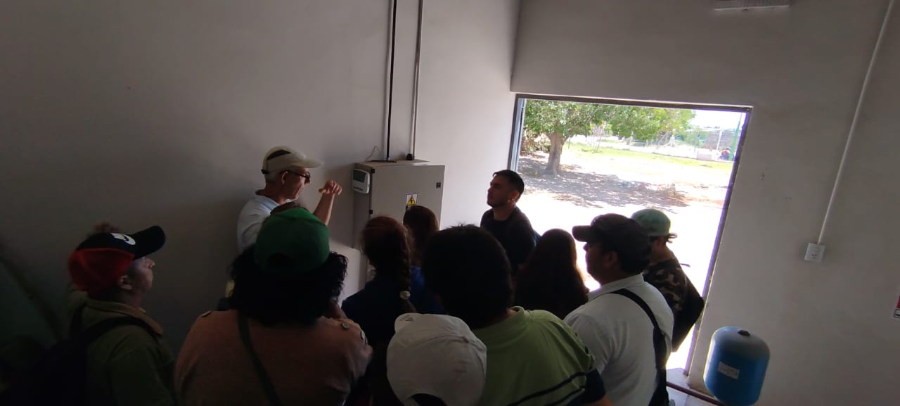 Estudiantes de la Diplomatura en Riego Presurizado de Espacios Verdes realizaron prácticas presenciales en Unidad Integrada INTA - UNSJ