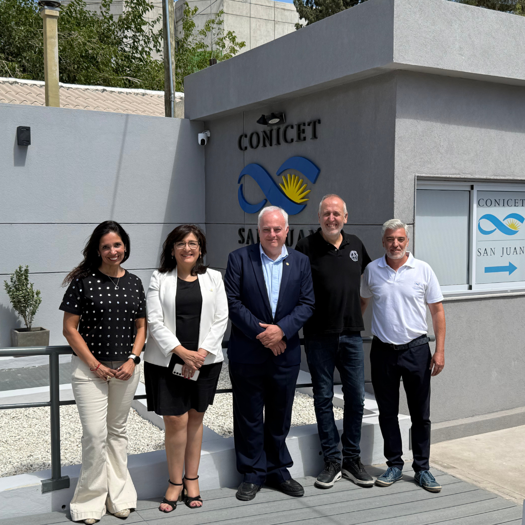 Autoridades de la Facultad de Ingeniería visitaron las nuevas oficinas del CCT CONICET San Juan