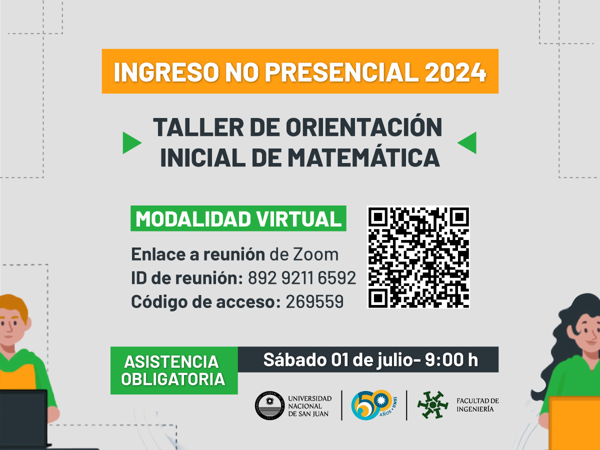 Taller Obligatorio de Orientación Inicial del curso de Matemática