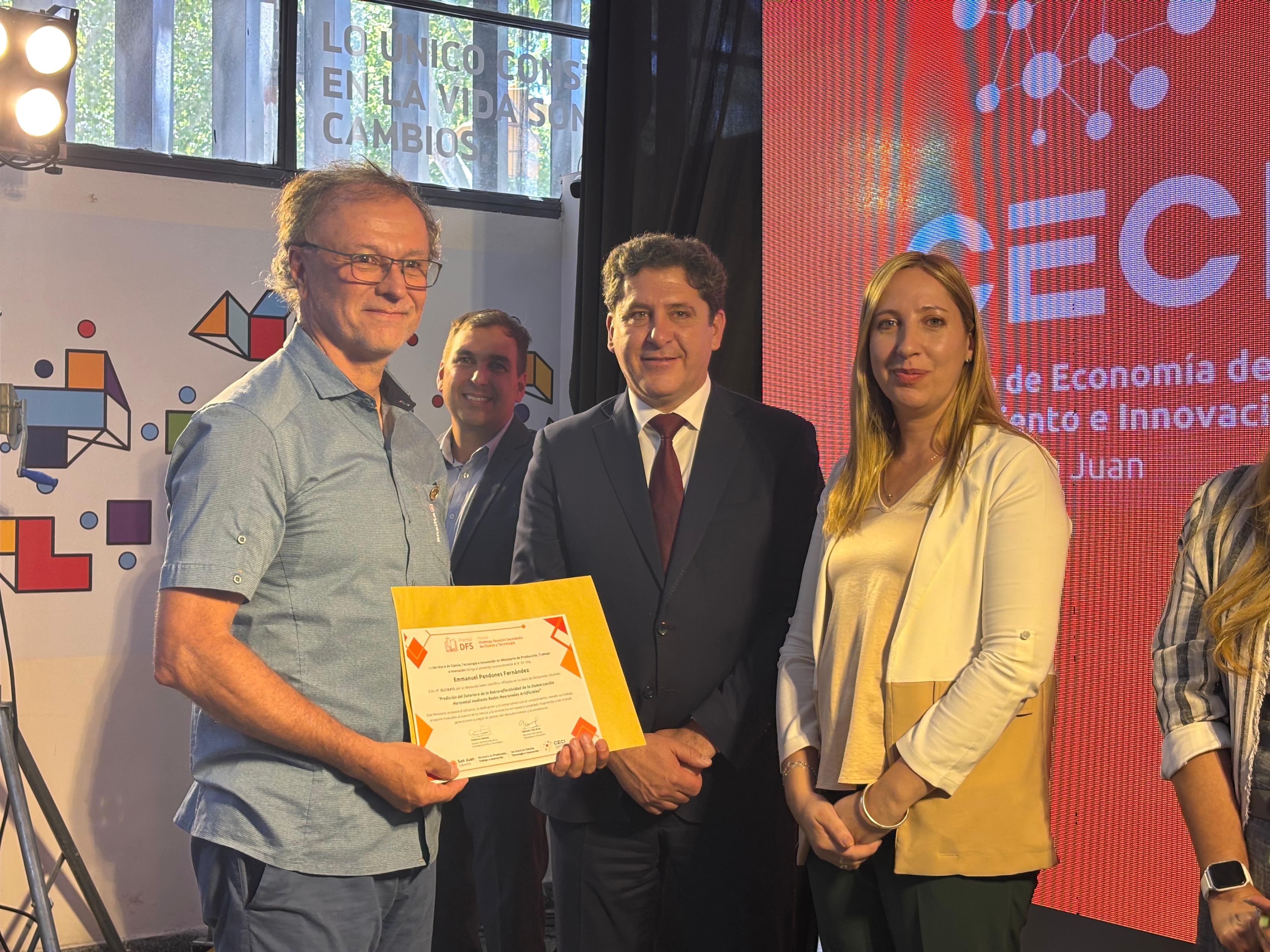Entregaron los premios Domingo Faustino Sarmiento a la investigación científica