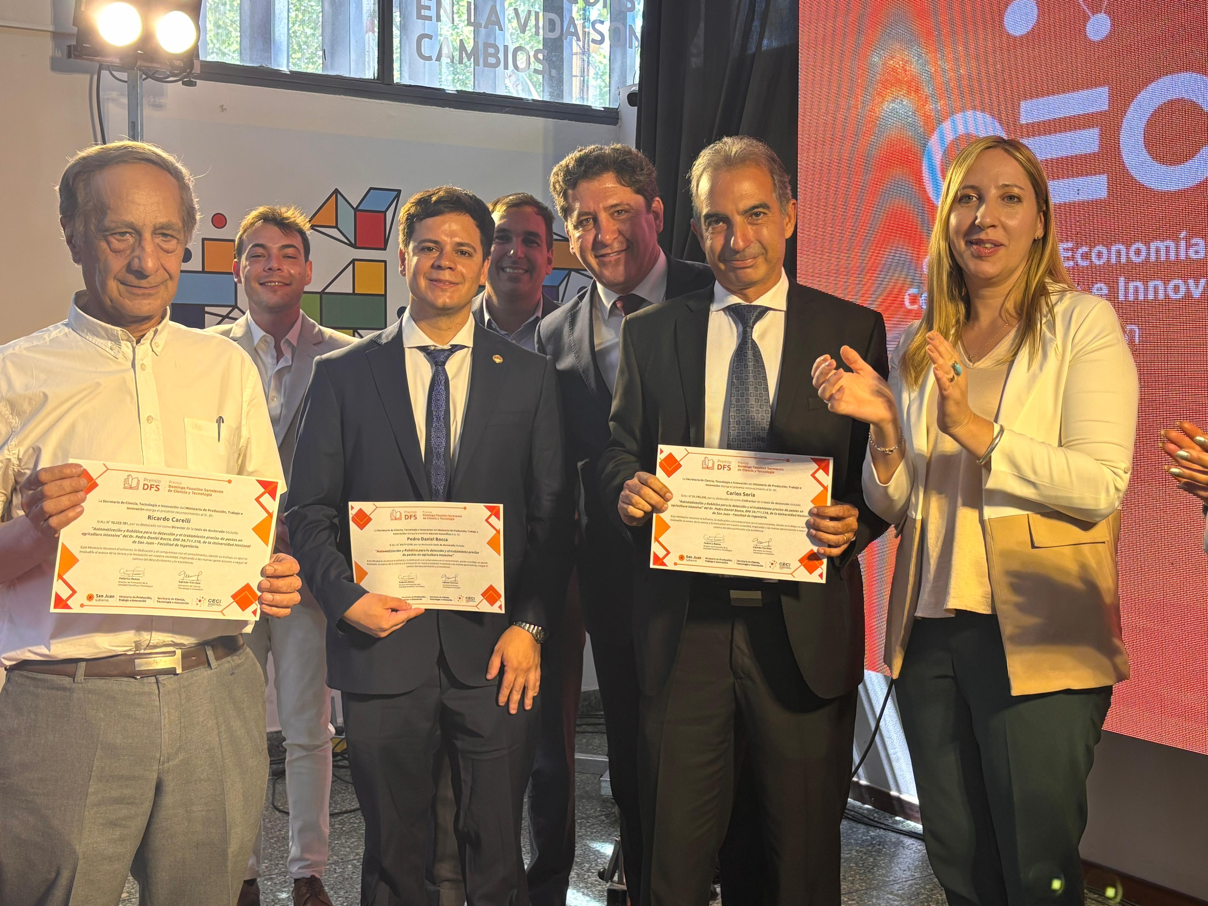 Entregaron los premios Domingo Faustino Sarmiento a la investigación científica