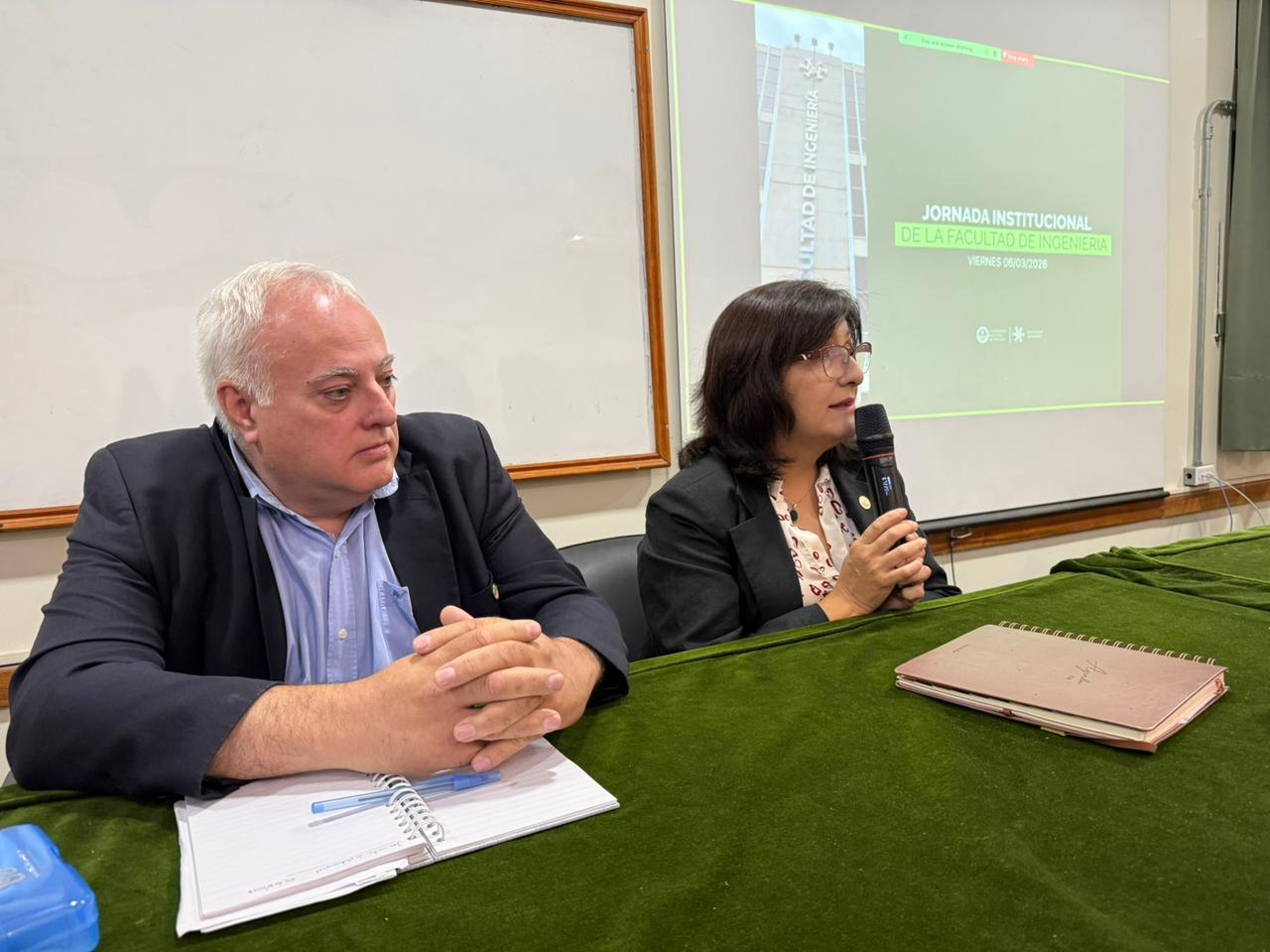 La decana abrió las I Jornadas Institucionales del año: “Es importante ver una Facultad de Ingeniería que se sostiene a pesar de las dificultades”