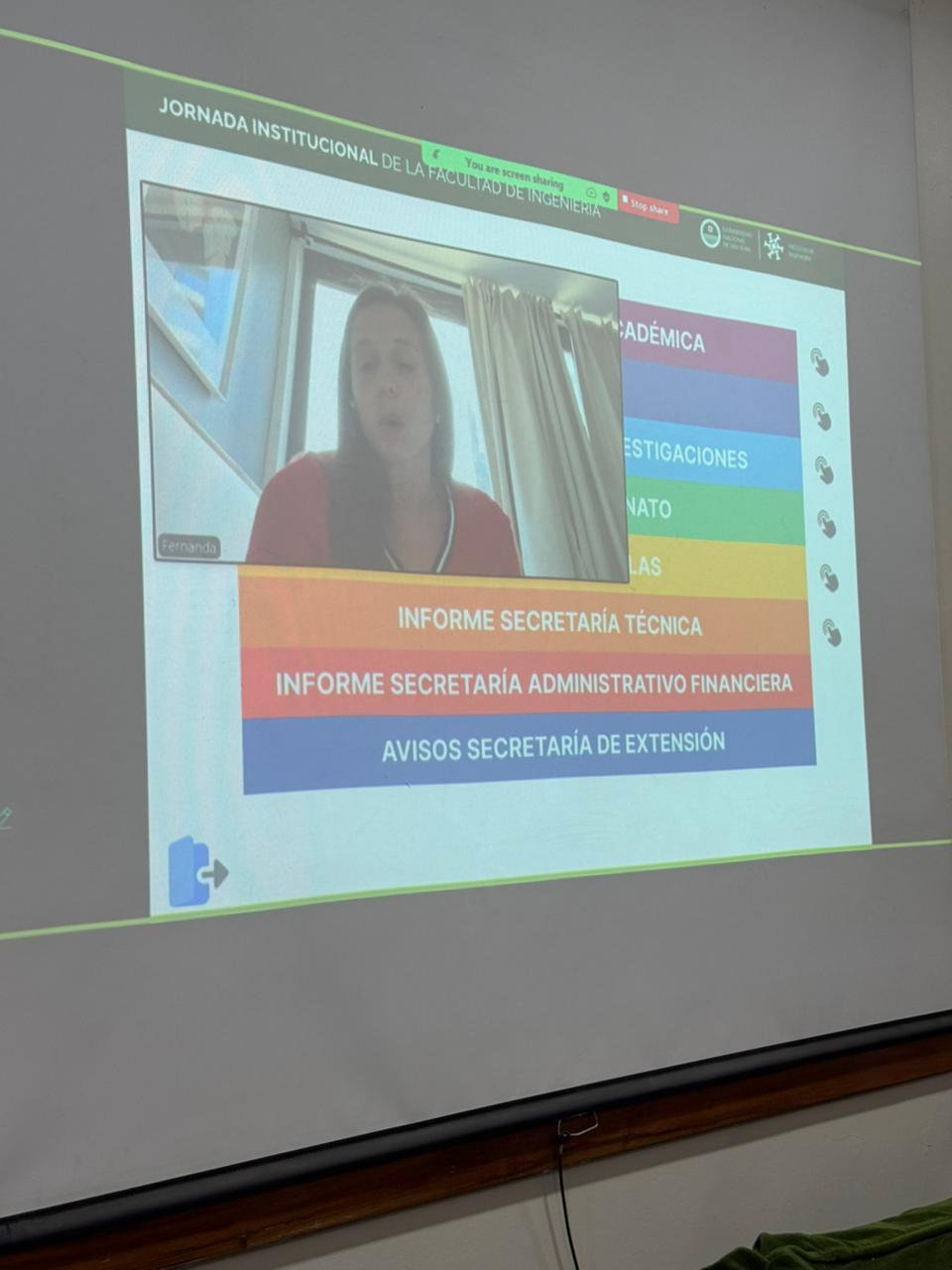 La decana abrió las I Jornadas Institucionales del año: “Es importante ver una Facultad de Ingeniería que se sostiene a pesar de las dificultades”