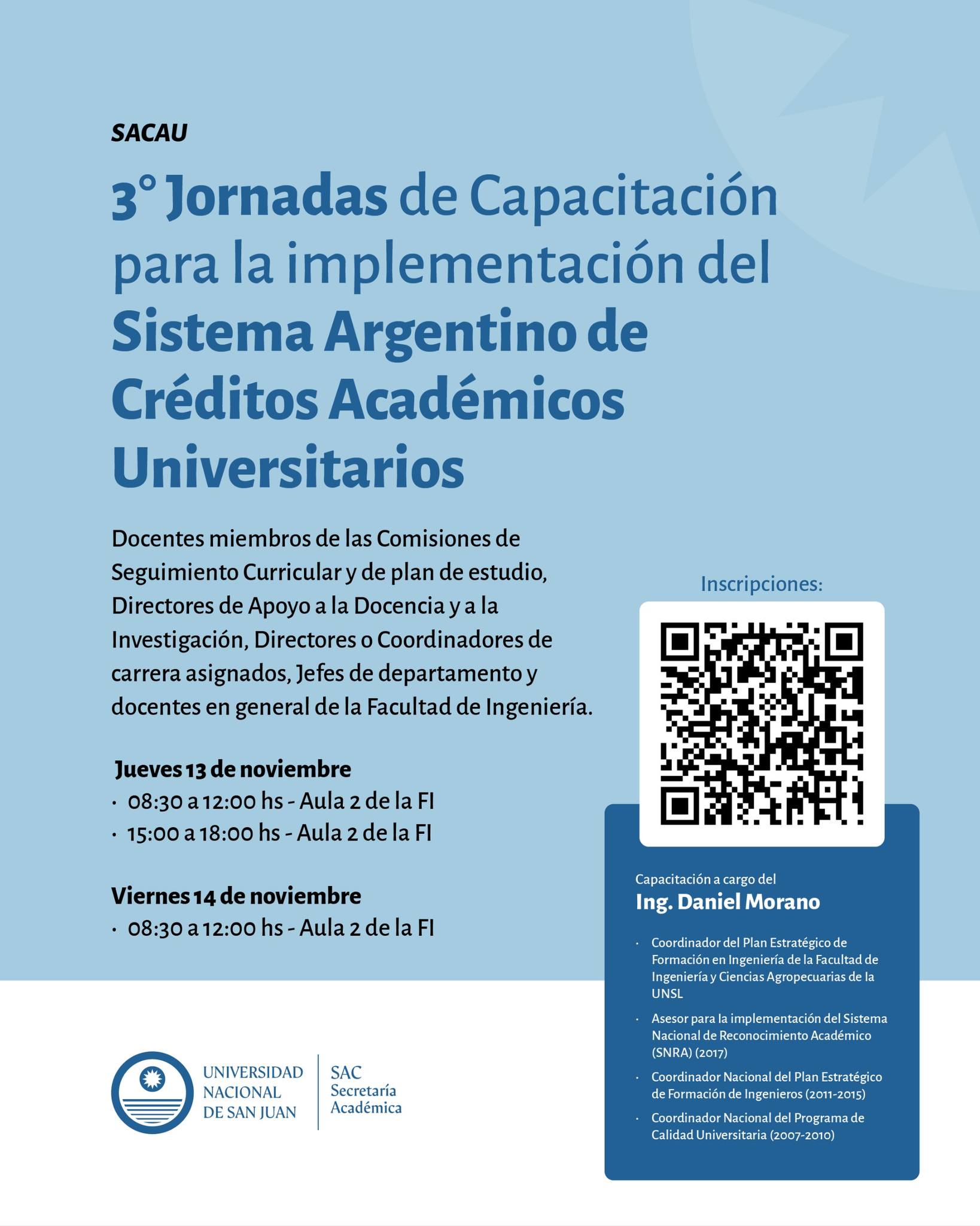 Con gran convocatoria abrieron las Terceras Jornadas de Capacitación para la Implementación del Sistema Argentino de Créditos Universitarios (SACAU)