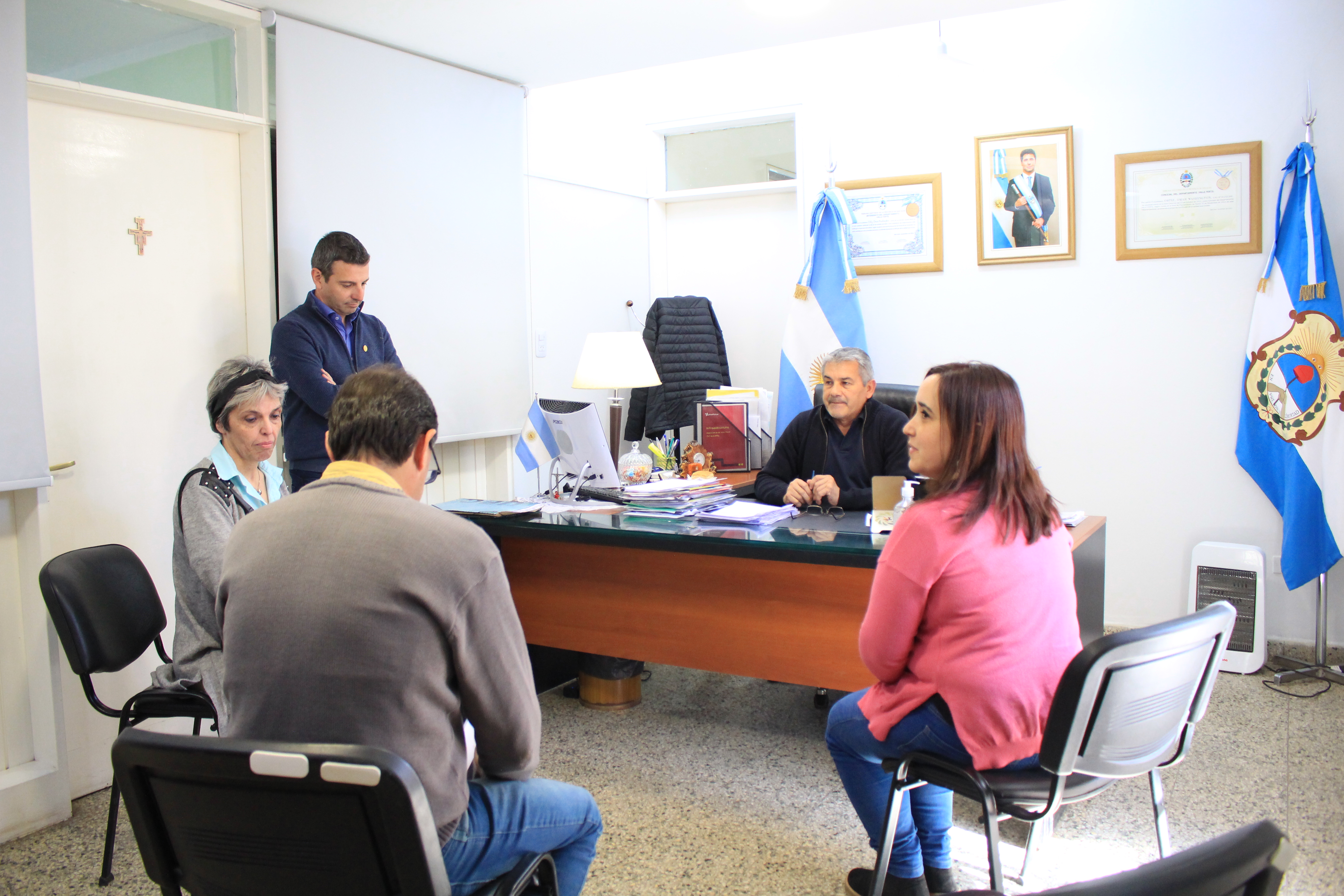 Autoridades de la FI se reunieron con el intendente de Valle Fértil 